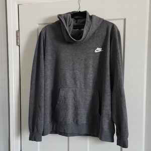 Nike Charcoal Gray Cowl Neck Pullover Hoodie